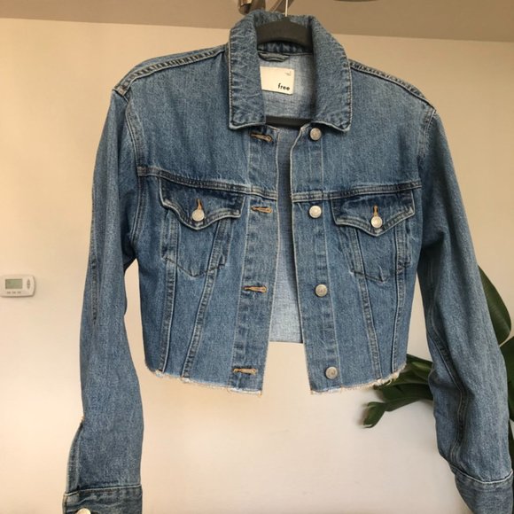 Aritzia / Wilfred Cropped Denim Jacket - Picture 4 of 7